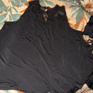 Torrid Black Lace Tank Top